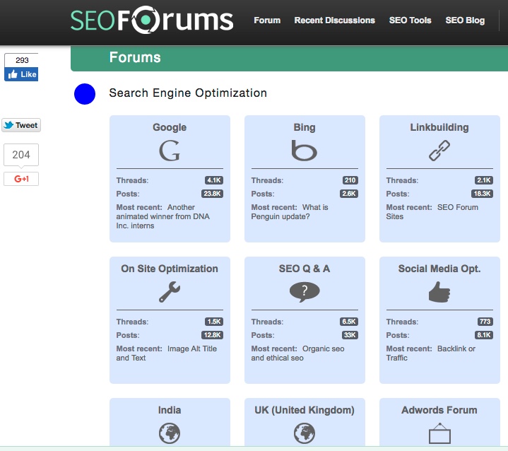 SEO on a google search - SEO - Forum