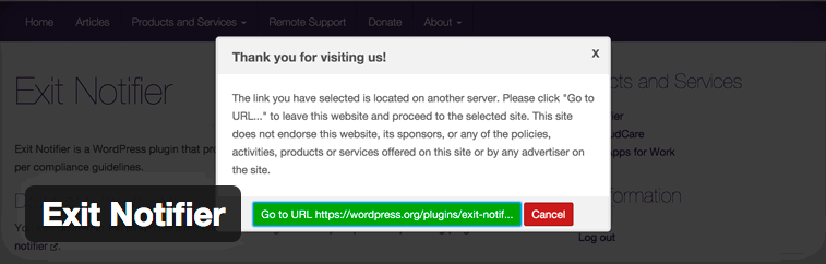 exit-notifier-wordpress-plugin