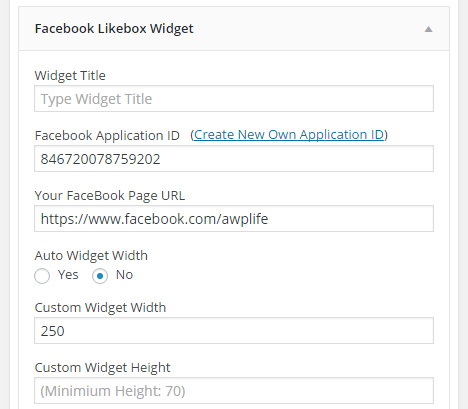 Facebook Likebox Widget