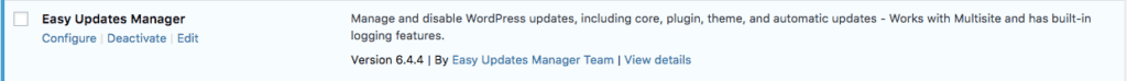 Easy Updates Manager