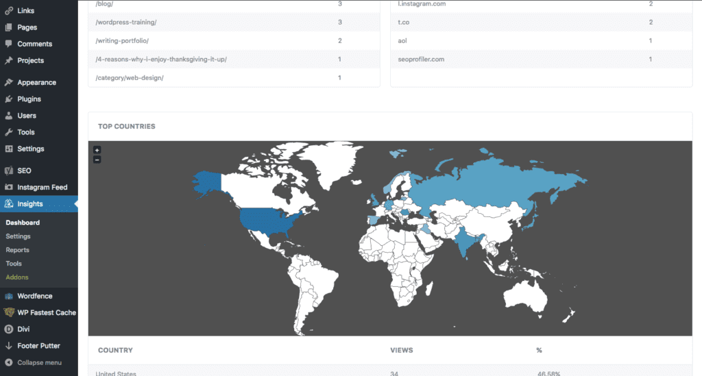 MonsterInsights Dashboard