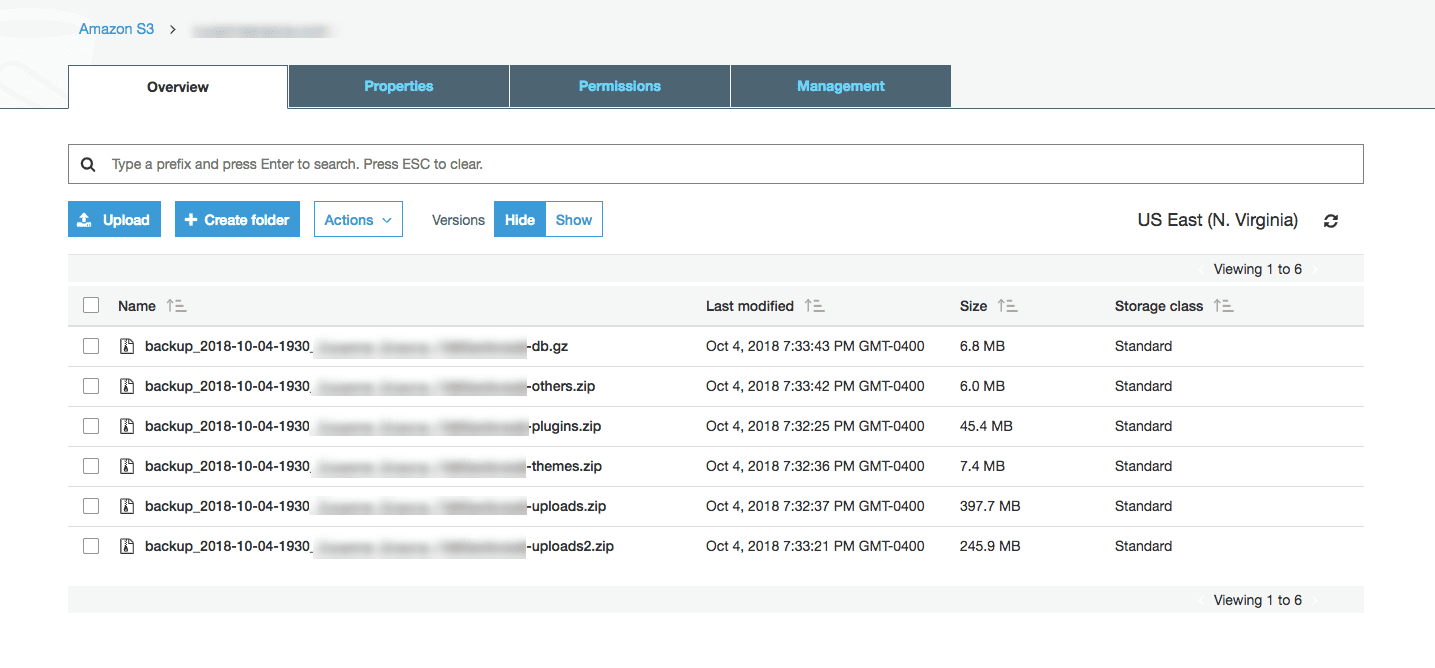 Amazon S3 Backups