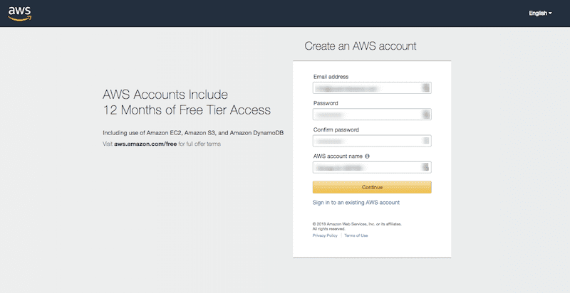 Create AWS Account