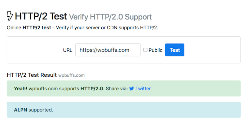 HTTP2 test