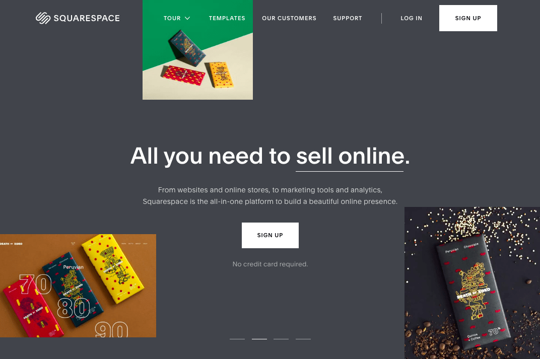 Squarespace blogging platform