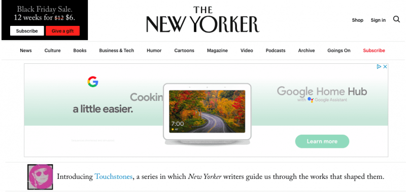 The New Yorker is powered by WordPress