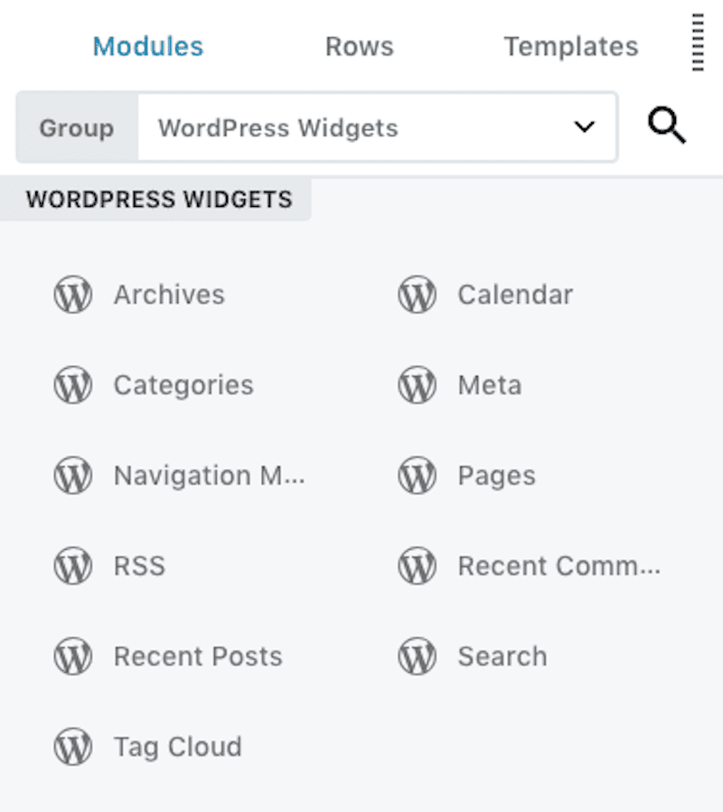 Beaver Builder WordPress Widgets