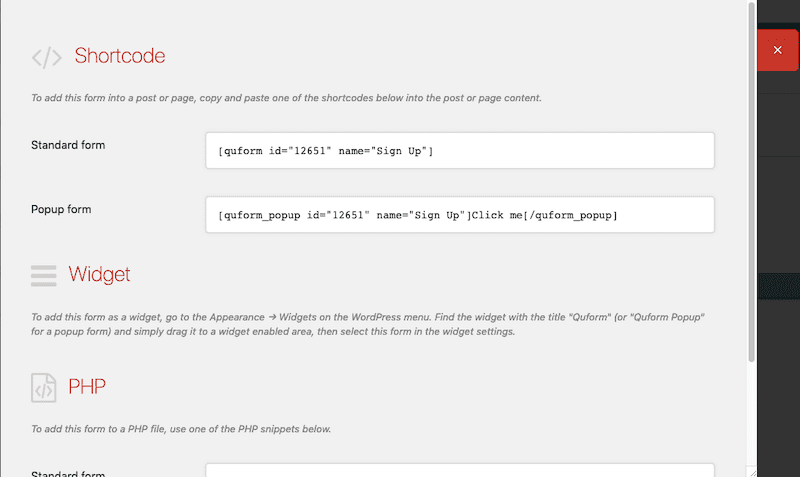 Quform Embedding