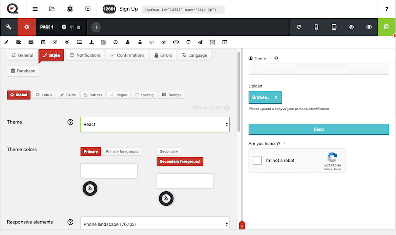 Quform Settings