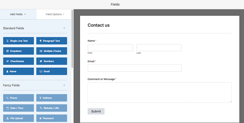 WPForms Fields