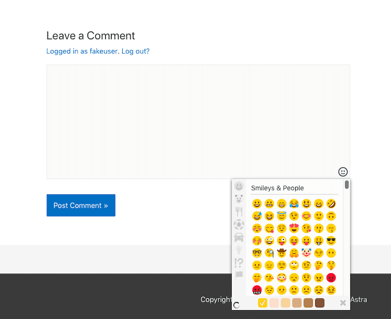 Native Emoji Comments