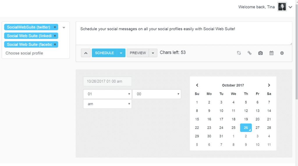 Social Web Suite scheduler