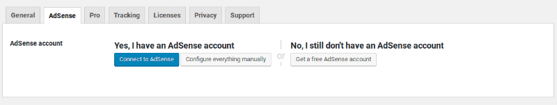 quick adsense settings