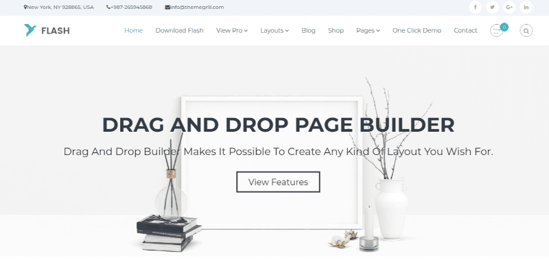 Flash wordpress theme for business free