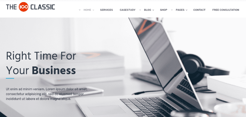 The 100 classic wordpress theme