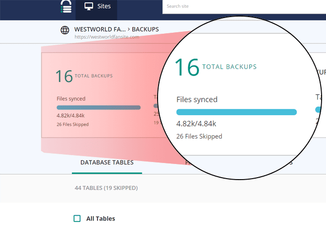 BlogVault backup plugin