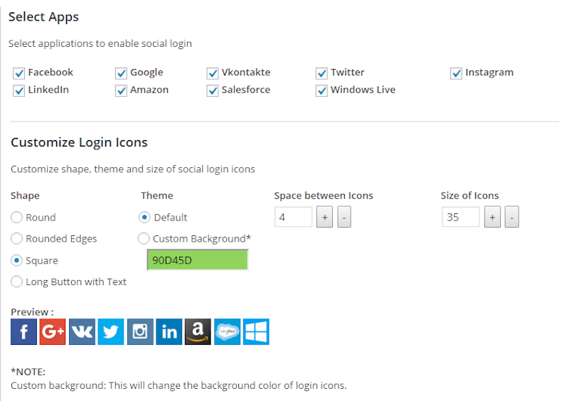 WordPress social login apps