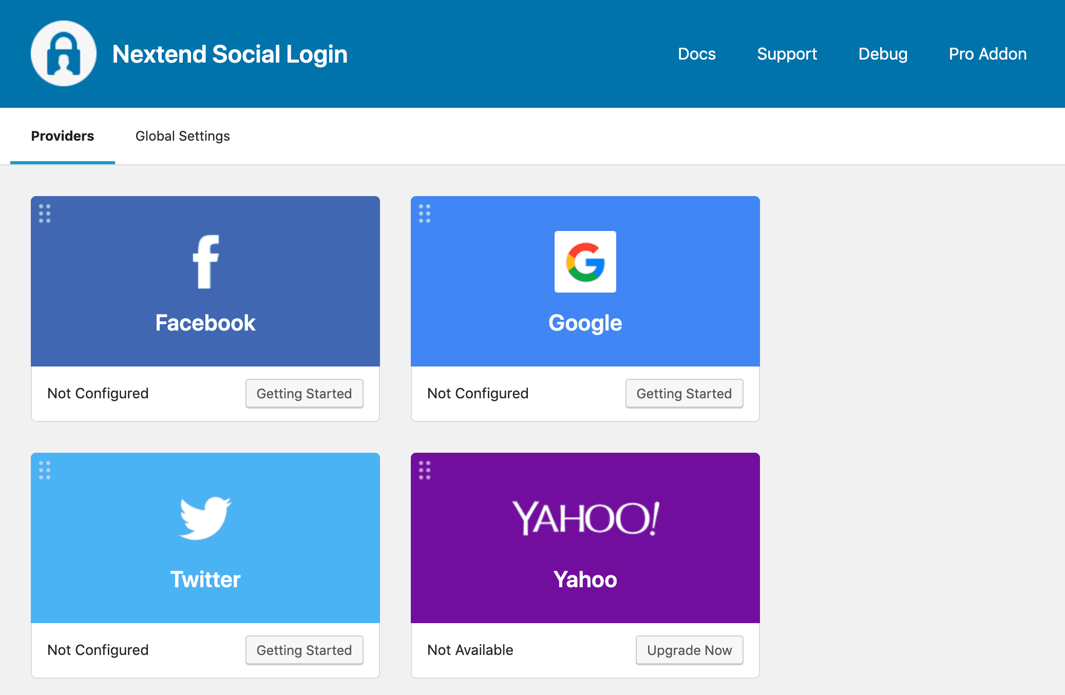 Nextend Social Login providers