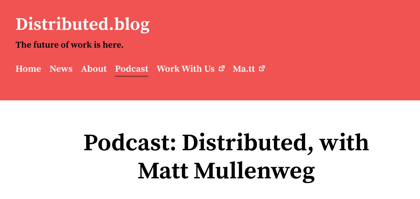 Distributed blog WordPress 