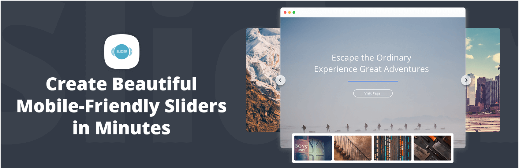 The Slider by 10Web plugin.