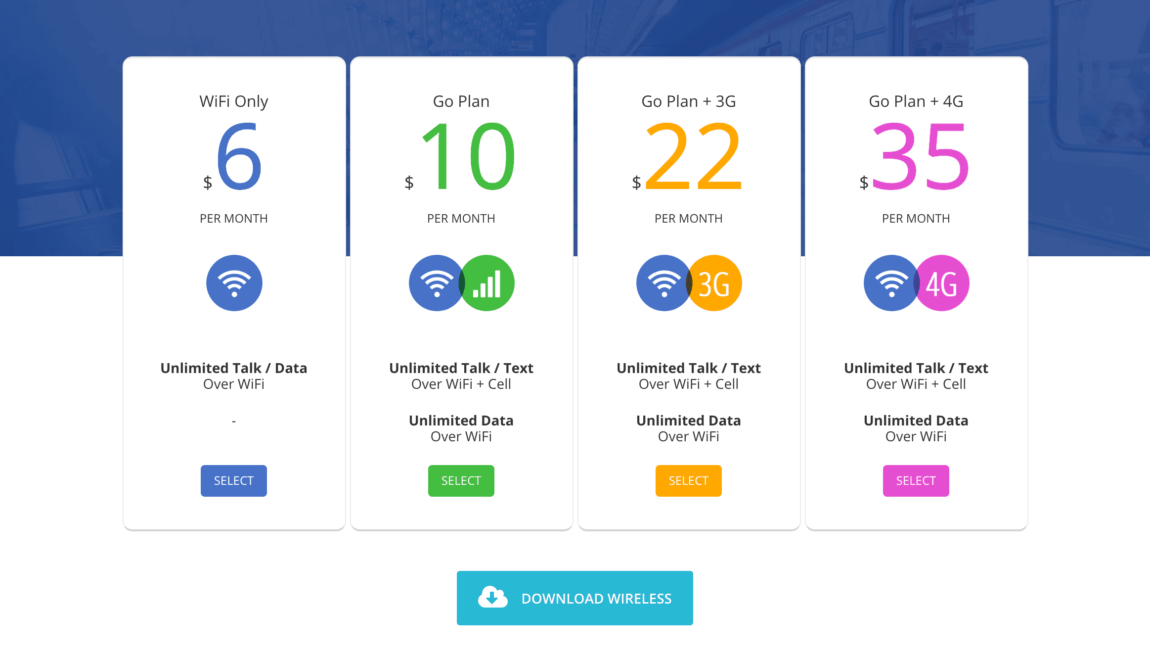 A pricing table created with the Go Pricing plugin.