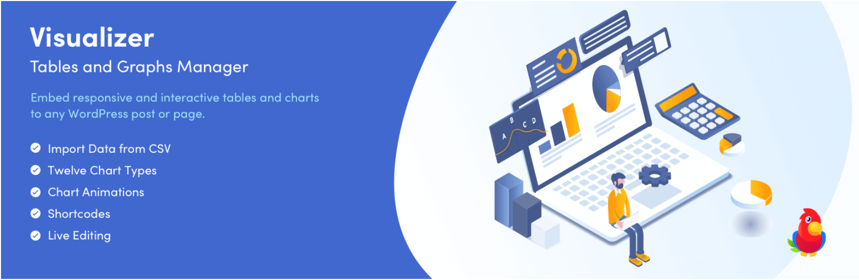 The Visualizer Charts and Graphs plugin.