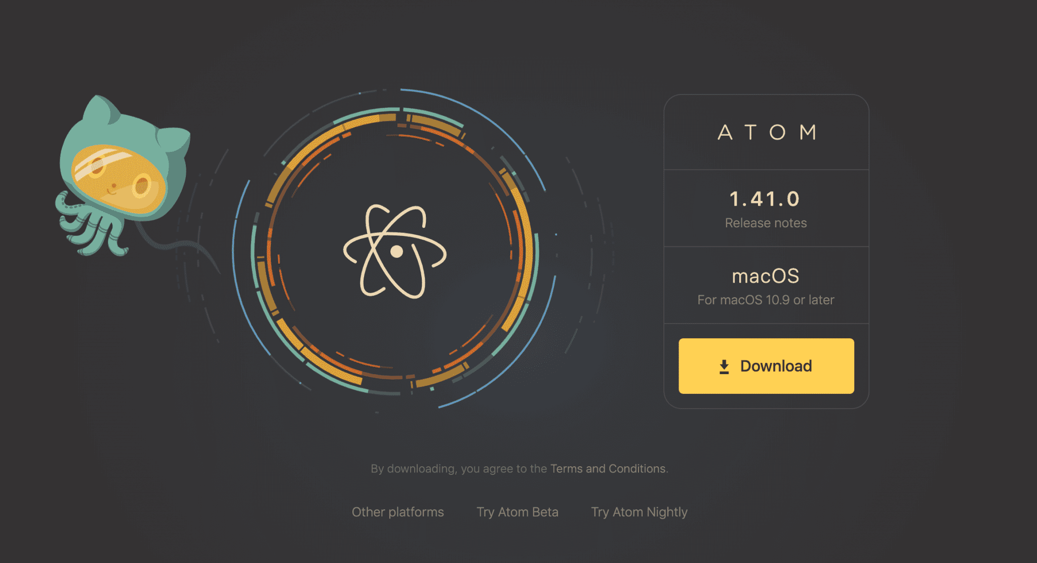 The Atom code editor by GitHub.