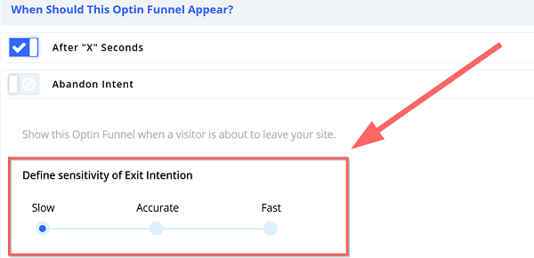 exit intent popups