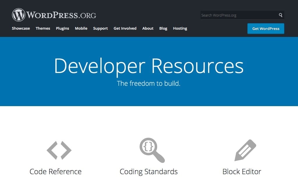 WordPress web developer resources.