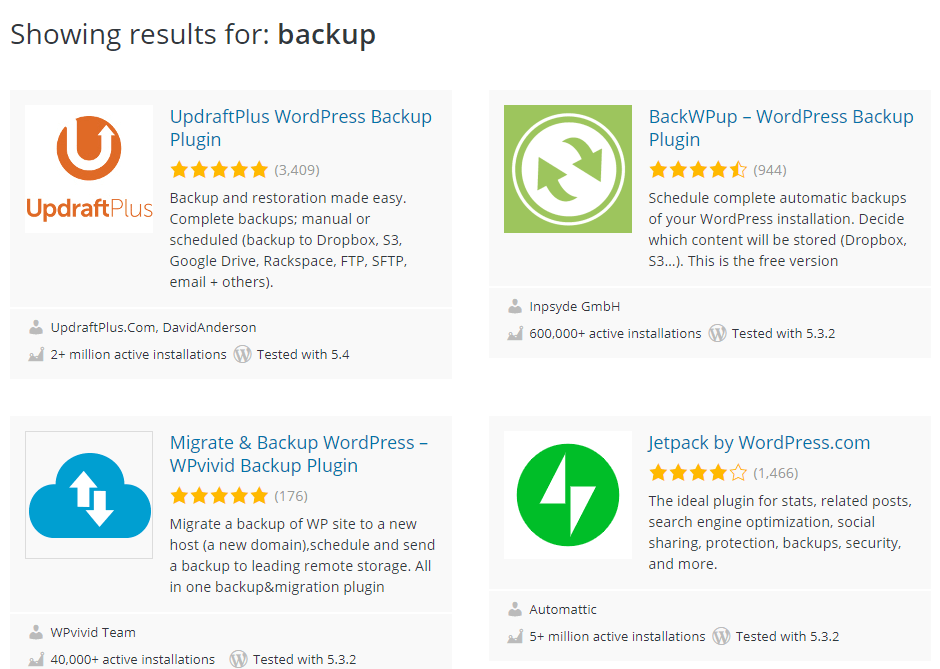 Why back up WordPress?