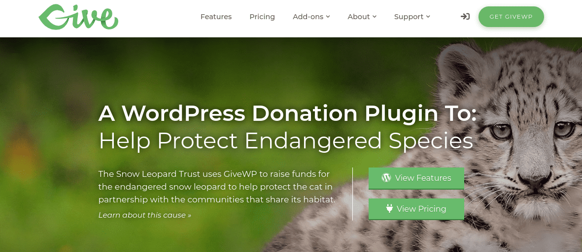 The GiveWP donation plugin.