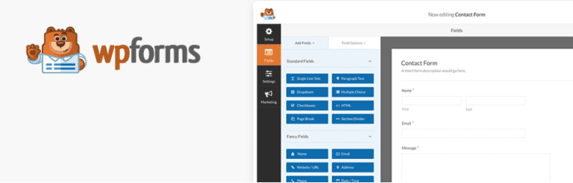 The WPForms WordPress plugin.