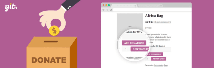 The YITH WooCommerce Donations plugin.