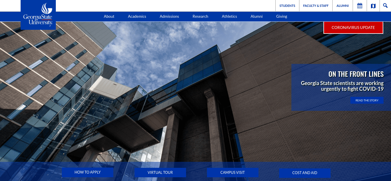 The Georgia State University website.