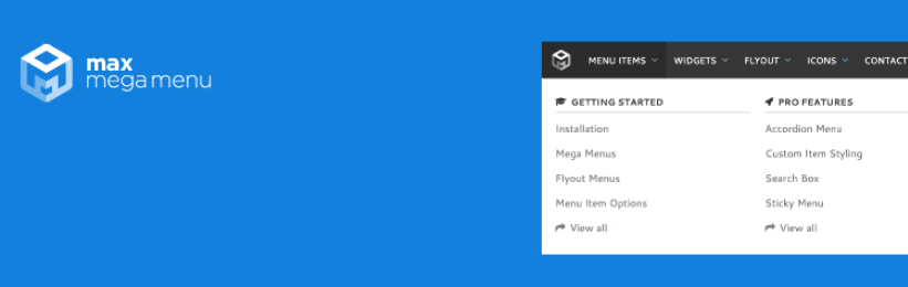 The Max Mega Menu WordPress plugin.