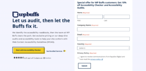 a screenshot from the Equalize Digital website displaying headline and form