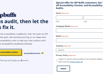 a screenshot from the Equalize Digital website displaying headline and form